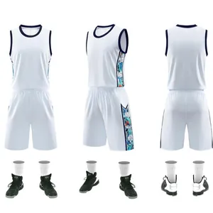 Set Maglia da Basket Stile Americano Uomo Bambino Asciugatura Rapida Traspirante Poliestere Canotta Pantaloncini Stampati Sportiva