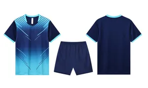 Vues avant et arrière d'un ensemble de maillot de foot respirant à séchage rapide