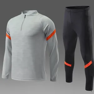 Survêtement de football pour hommes avec haut à manches longues et pantalon fuselé