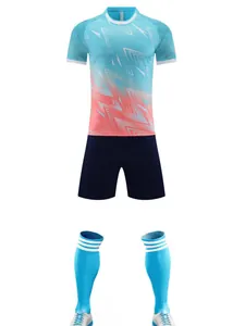Ensemble de maillot de football dégradé pour enfants et adultes entraînement match