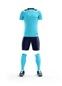 Full professional quick-dry soccer uniform set including jersey shorts socks and cleats