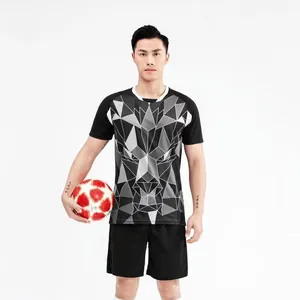 Ensemble de maillot de football pour hommes avec imprimé lion géométrique pour match