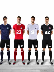 Professionelles Fußballtrikot Top Und Bottom Atmungsaktives Polyester Fußballuniform Trainingsuniform Für Club-Team Sportspiel