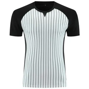 Professional Basketball Referee Shirt Men Women Short Sleeve Black White Vertical Stripe Breathable Quick Dry Referee Uniform Top And Bottom