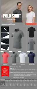 Breathable quick-dry short-sleeved polo shirt for outdoor work and sports activities