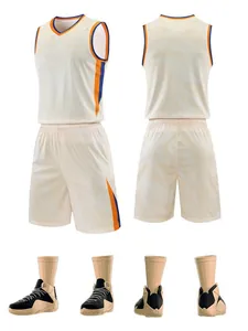 Men Basketball Vest And Shorts Quick Dry Breathable Top And Bottom For Adult Competition Training Team Tiger Pattern Uniform