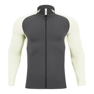 Zweifarbige Sportjacke mit durchgehendem Reißverschluss zum Radfahren und für Camping
