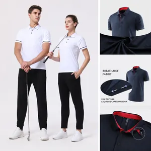 Herren Schnelltrocknendes Eisseiden-Polo-Shirt Sportlich Umlegekragen Kurzarm Atmungsaktiv Einfarbig Feuchtigkeitsableitend Lässig Fitness Athletik Top