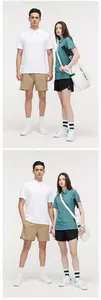 Models tragen schnelltrocknende Sport-Poloshirts für Pendler und Sport