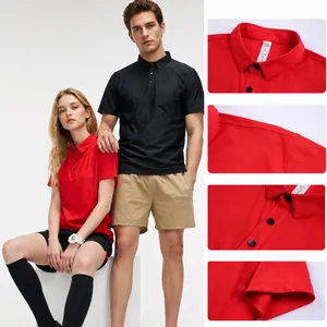 Unisex Schnelltrocknendes Eisseide Polo-Shirt Atmungsaktiv Nylon Kurzarm Top Athletisch Stadtpendler Polo-Shirt Für Herren Damen Einfarbig Lässig Sommer Mode