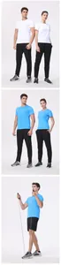 T-shirts de sport respirants à séchage rapide pour le marathon et l'exercice décontracté