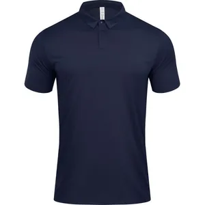 Polo de hombre casual de negocios transpirable de secado rápido en color marino