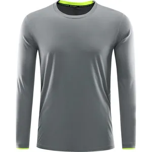 Camiseta deportiva de manga larga de secado rápido para correr al aire libre y fitness