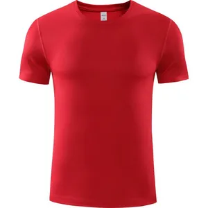 T-shirt de sport rouge respirant à séchage rapide pour le marathon et les entraînements