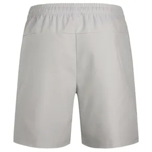 Light grey quick-dry athletic shorts for professional running and fitness training sessions