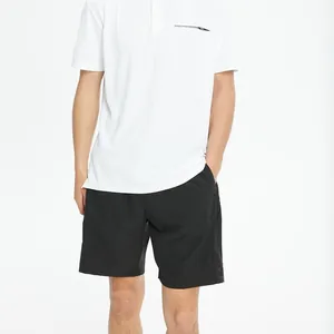 Unisex quick-dry athletic running shorts for fitness and marathon in black.