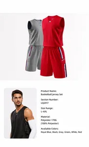 Dettagli delle caratteristiche e specifiche del tessuto del set da basket