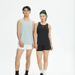 Gilet de Course sans Manches pour Homme Débardeur de Sport Respirant en Mesh à Séchage Rapide Haut d'Entraînement en Polyester pour Gym