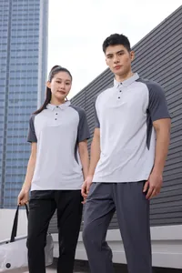 Detailed view of breathable quick-dry athletic polo shirt for men and women training