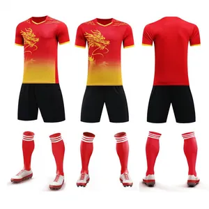 Professional men's dragon boat racing set including dragon pattern jersey, shorts and socks