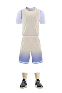 Gradiënt basketbaltenue met nep tweedelig shirt en een bijpassende sportshort