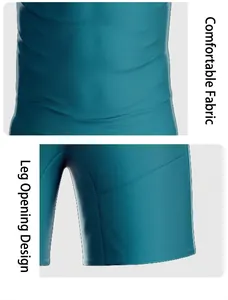 Macro detail showing the breathable teal fabric texture and leg design of the custom football jersey