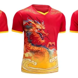 Men's quick-dry short sleeve t-shirt featuring vibrant dragon boat racing graphic print