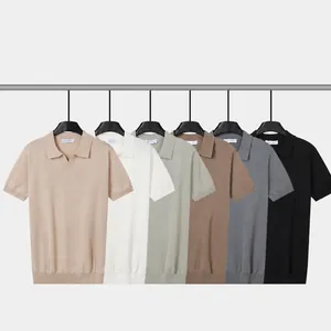 Polos d'été légers en maille à manches courtes pour hommes en six couleurs polyvalentes
