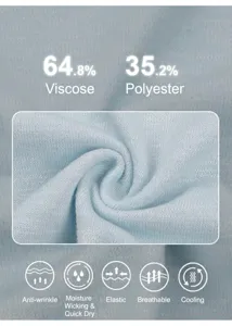 Close-up of light blue ice silk fabric texture showing knit detail and softness