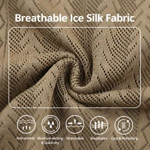 Atmungsaktives Eisseiden-Strickgewebe mit Netzstruktur für kühle Poloshirts