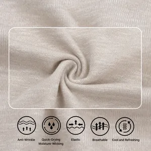 Detailed macro shot of breathable ice silk cool-feeling fabric for men's summer T-shirt