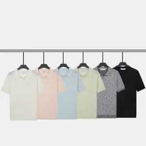 Set di sei polo in maglia premium in vari colori versatili ed eleganti per uomo