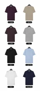 Color selection for men's summer ice silk polo shirts in eight professional shades