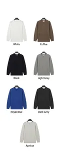 Large sélection de couleurs pour le pull en maille à manches longues et col Henley pour hommes.
