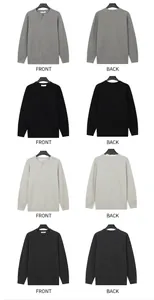 Pull en maille à col Henley pour homme montrant l'avant et l'arrière en 4 couleurs