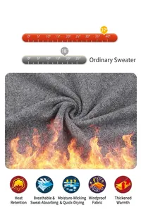 Gros plan sur la maille grise montrant la chaleur thermique et la respirabilité.