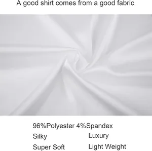 Détail macro du tissu satiné blanc montrant une texture soyeuse et un éclat luxueux
