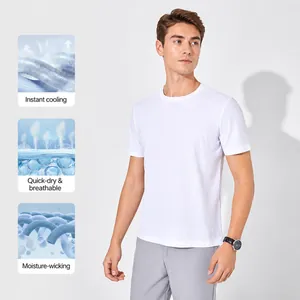 Heren T-shirt van ijszijde, sneldrogend en ademend, perfect voor de zomerse dagen