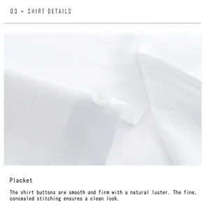 Detailed macro view of white bamboo fiber shirt placket with hidden stitching