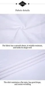 Macro view of white bamboo fiber shirt fabric showing smooth texture and drape