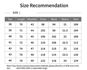 Tableau des tailles détaillé pour chemise Oxford homme avec mesures de longueur et poitrine
