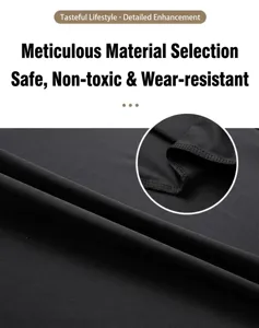 Close-up detail of black high-elastic fabric and flat stitching on professional men's shirt