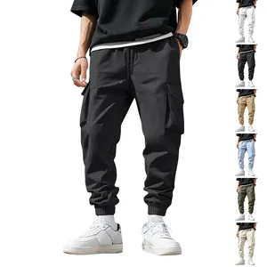 Loose fit men's outdoor cargo joggers featuring multi-pockets and various color options