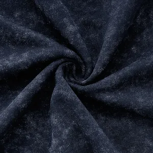 Detailed macro view of the acid wash fabric texture of a men's casual sleeveless tank top