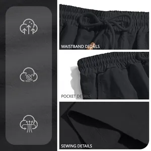 Pantaloncini uomo traspiranti con dettagli su vita, tasche e cuciture di qualità