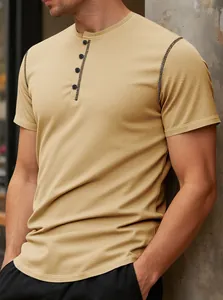 Detailed macro shot of retro men's polo shirt with khaki pineapple grid fabric texture