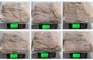 Detailed weight measurement for linen drawstring joggers across sizes S M L XL XXL and XXXL