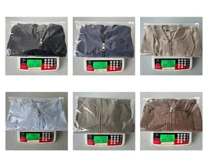 Men's solid color bomber jacket weight measurement by size from S to 3XL, six colors.