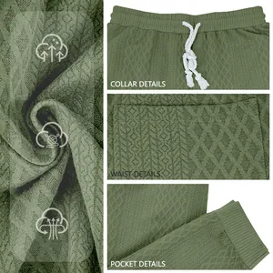 Dettaglio ravvicinato dei pantaloni jacquard traspiranti da uomo con coulisse bianca