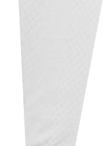 Detailed macro view showing the premium white jacquard texture of men's winter hoodie